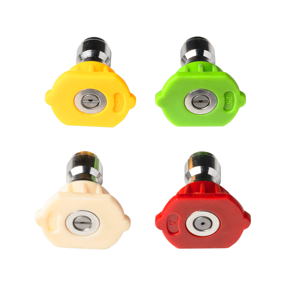 "ACTIVE Spray Tips Kit (4pcs) for Pressure Washers with precise orifice sizes, versatile spray options, and 1/4 inch quick connect fittings"